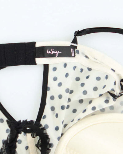 Vintage Y2k 00s La Senza Mesh Polka Dot Top - XS