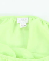 Vintage Y2k 00s La Senza Green Mesh Top - M