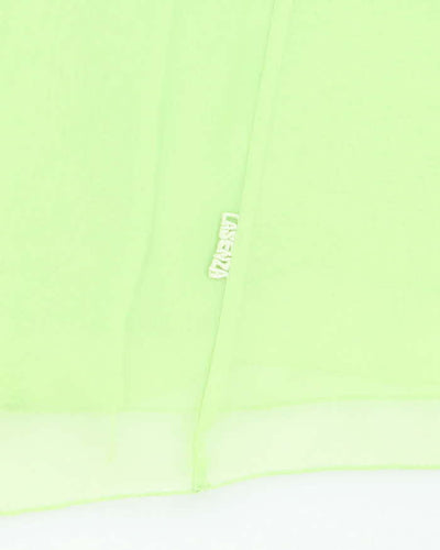 Vintage Y2k 00s La Senza Green Mesh Top - M