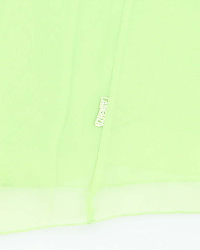 Vintage Y2k 00s La Senza Green Mesh Top - M