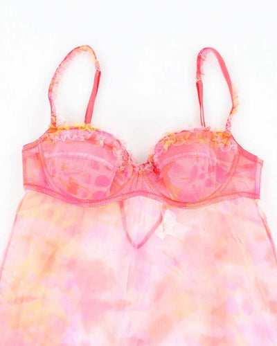 Vintage Y2k 00s La Senza Mesh Top - S