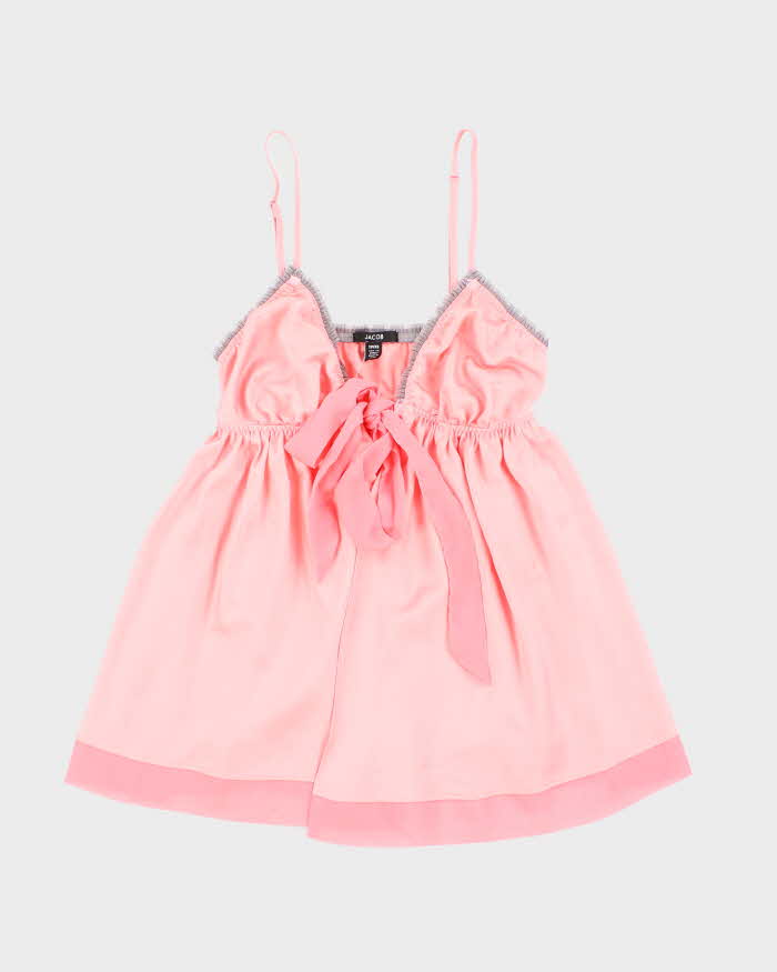 Vintage Y2k 00s Jacob Tie Front Top - XS