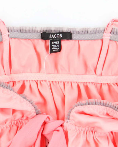 Vintage Y2k 00s Jacob Tie Front Top - XS