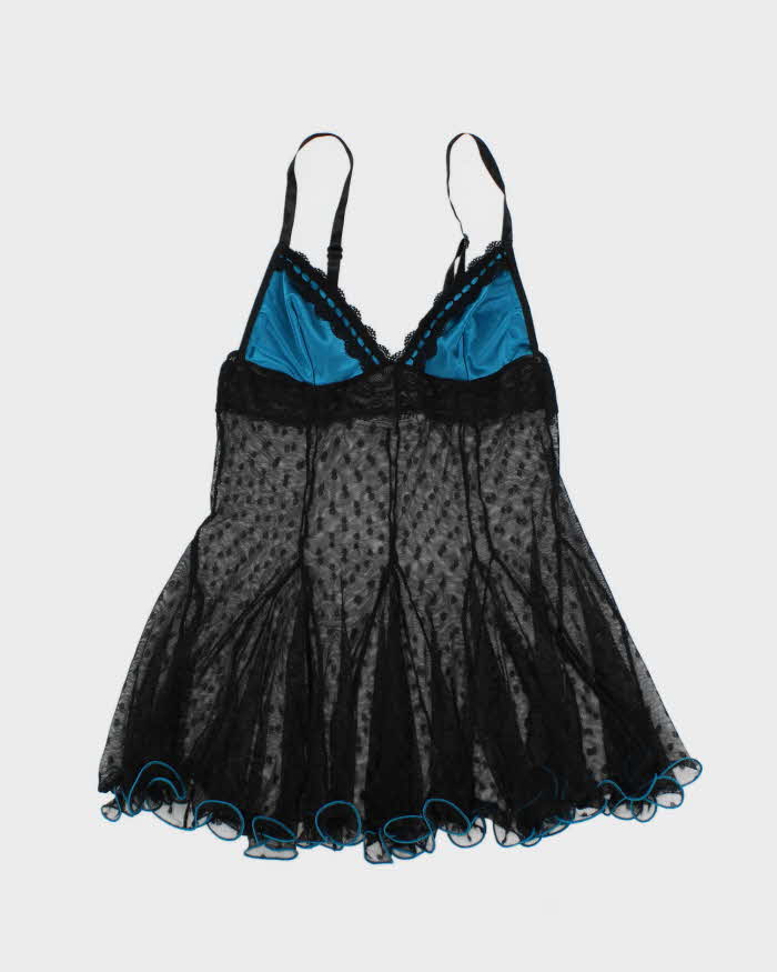 Vintage Y2k 00s Escante Polka Dot Mesh Cami - XS