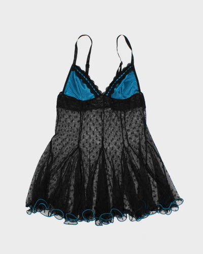 Vintage Y2k 00s Escante Polka Dot Mesh Cami - XS