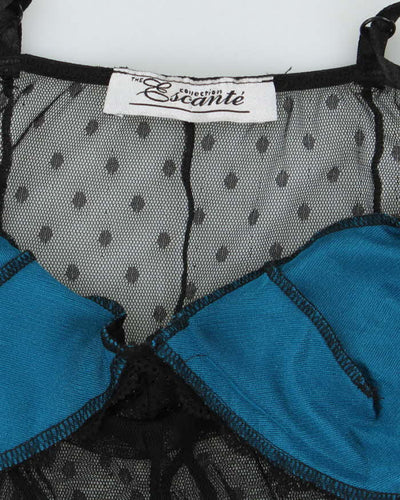Vintage Y2k 00s Escante Polka Dot Mesh Cami - XS