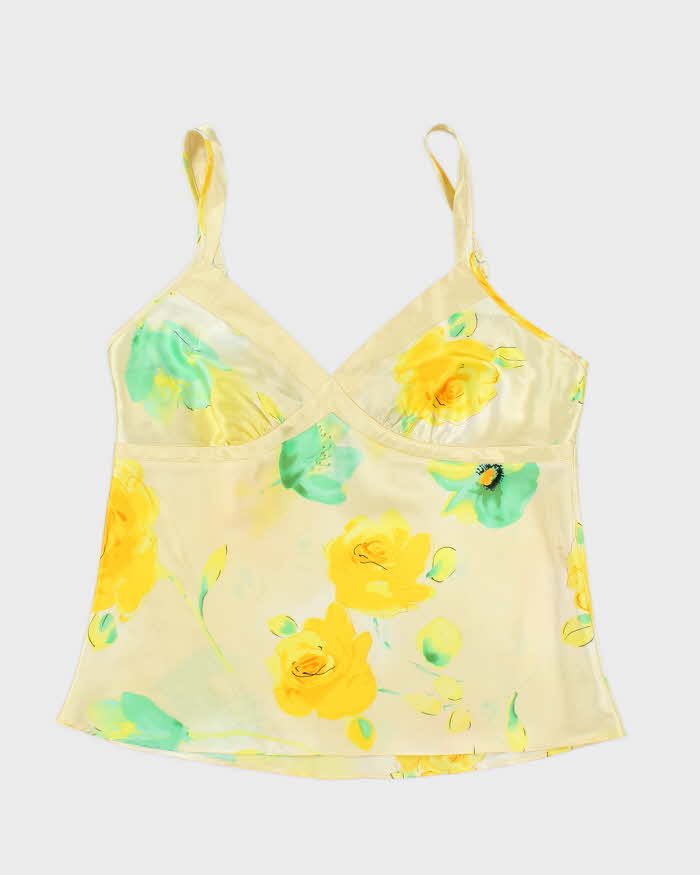 Vintage Y2k 00s Jones New York Floral Satin Cami - M