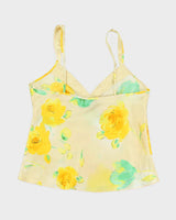 Vintage Y2k 00s Jones New York Floral Satin Cami - M