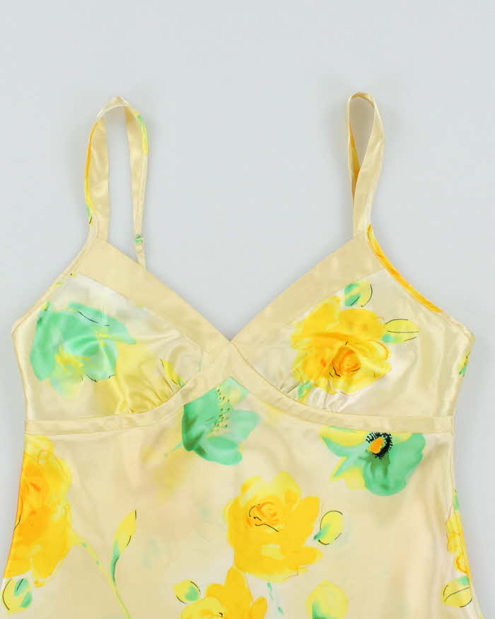 Vintage Y2k 00s Jones New York Floral Satin Cami - M