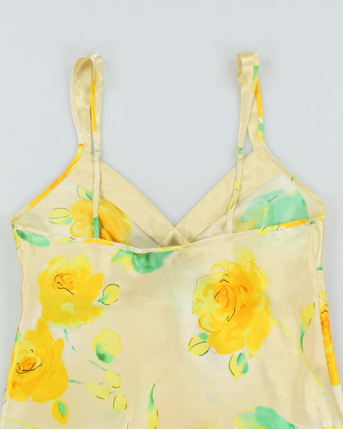 Vintage Y2k 00s Jones New York Floral Satin Cami - M