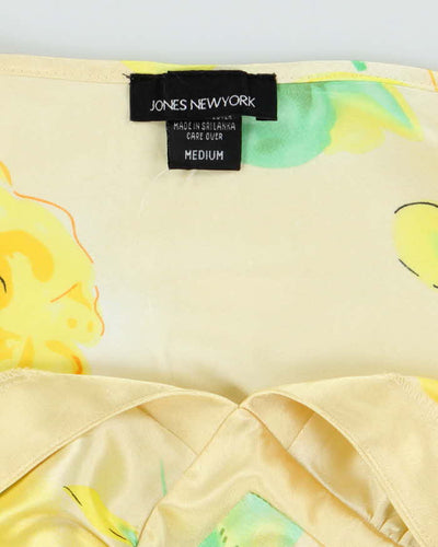 Vintage Y2k 00s Jones New York Floral Satin Cami - M