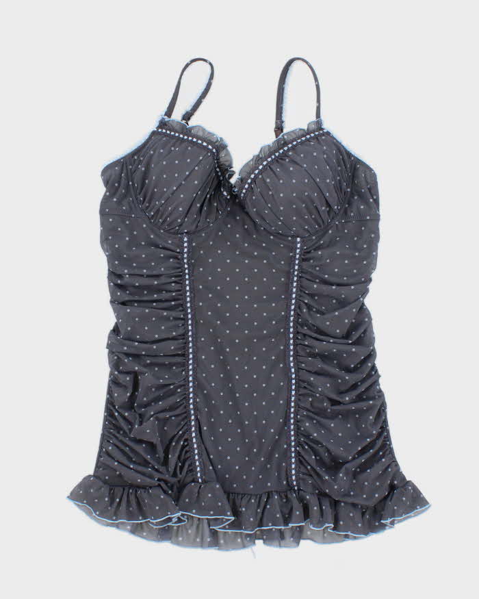 Vintage Y2k 00s La Vie En Rose Polka Dot Top - M
