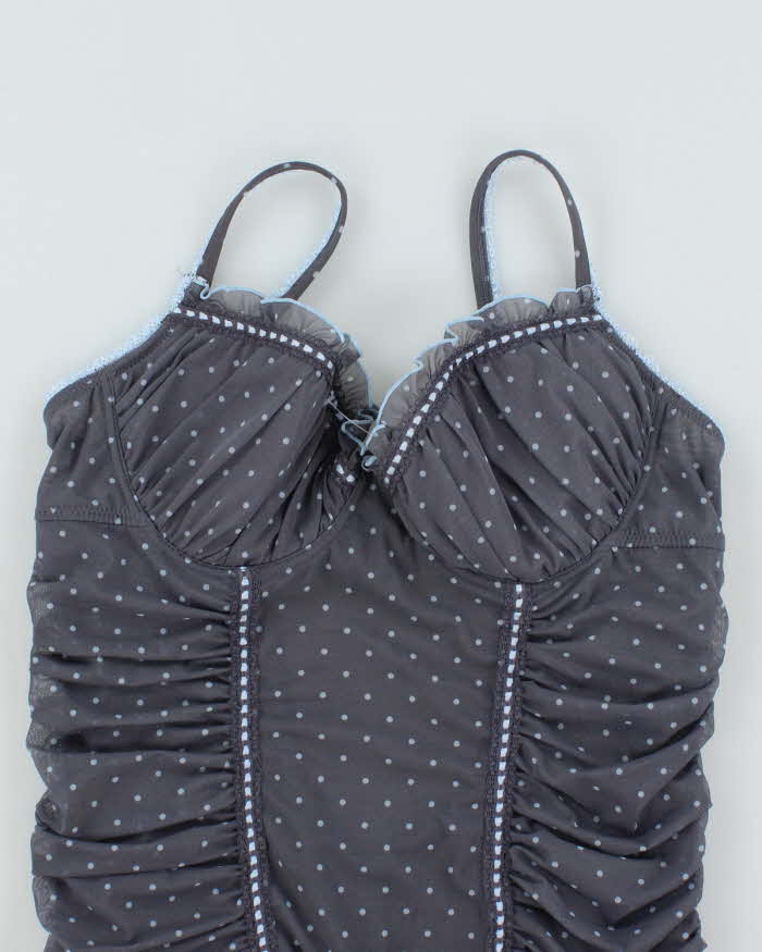 Vintage Y2k 00s La Vie En Rose Polka Dot Top - M