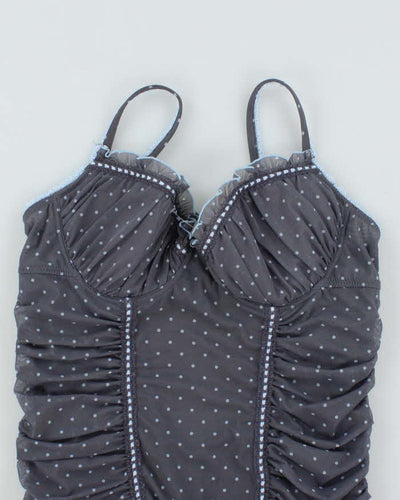 Vintage Y2k 00s La Vie En Rose Polka Dot Top - M