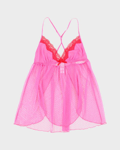 Vintage Y2k 00s Linea Donatella Mesh Cami - S