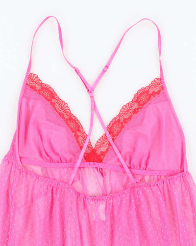Vintage Y2k 00s Linea Donatella Mesh Cami - S