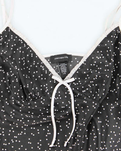 Vintage Y2k 00s Jones New York Polka Dot Cami - L