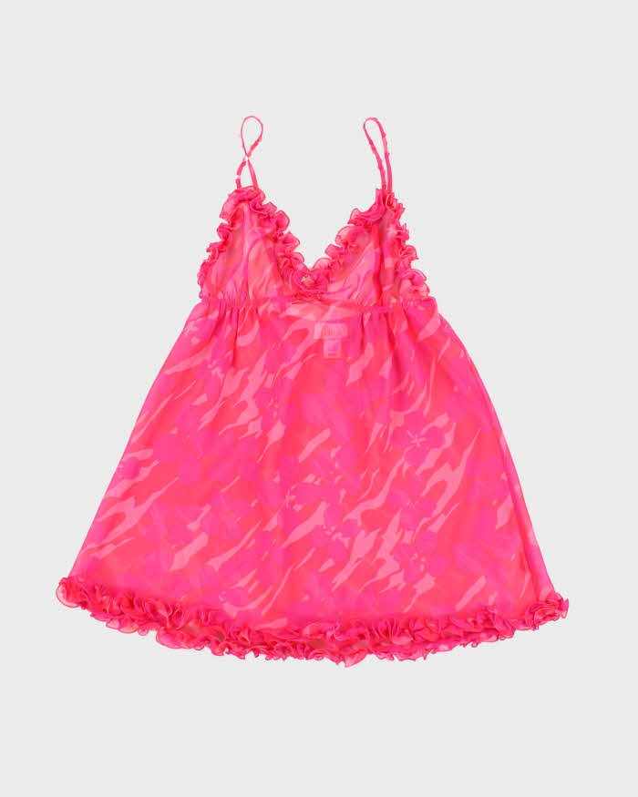 Vintage Y2k 00s La Senza Ruffle Mesh Cami - XS