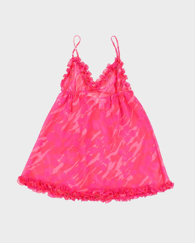 Vintage Y2k 00s La Senza Ruffle Mesh Cami - XS