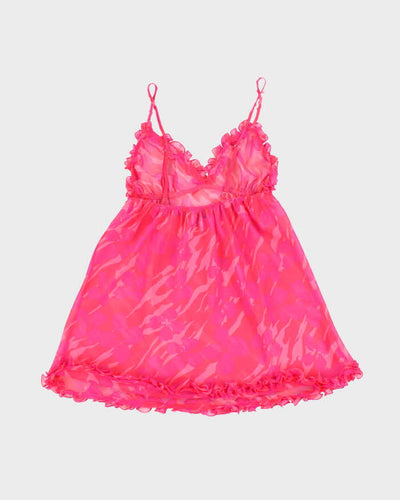 Vintage Y2k 00s La Senza Ruffle Mesh Cami - XS