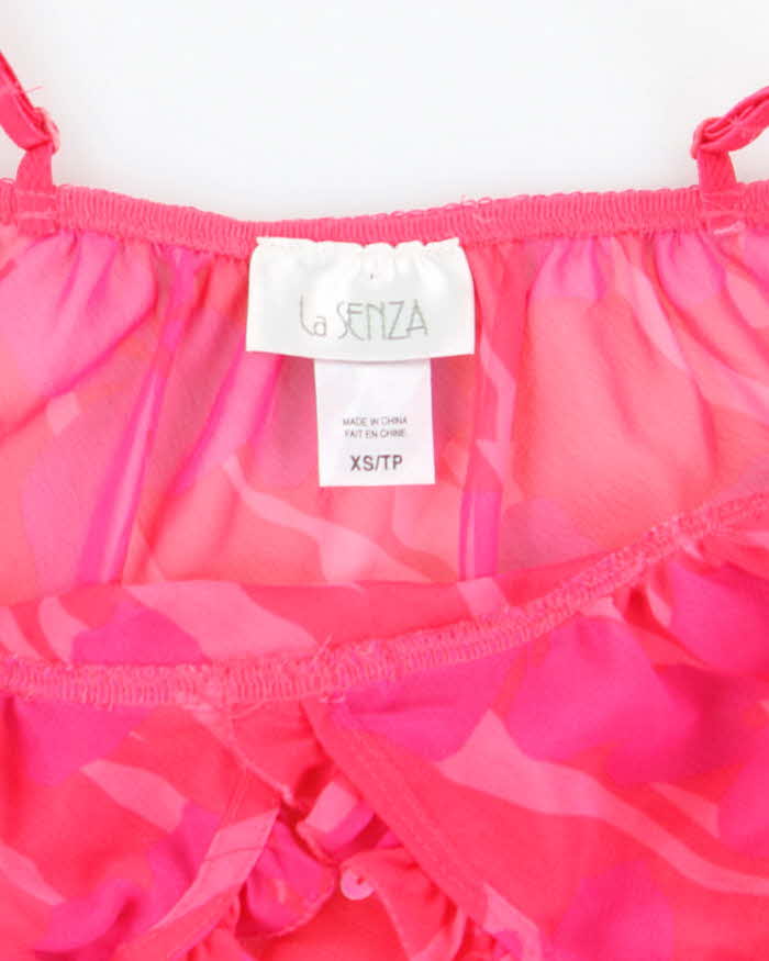 Vintage Y2k 00s La Senza Ruffle Mesh Cami - XS