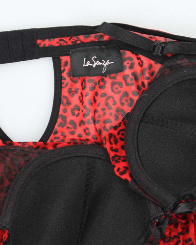 Vintage Y2k 00s La Senza Leopard Print Mesh Cami - XS