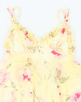 Vintage 90s La Vie En Rose Mesh Floral Cami - M