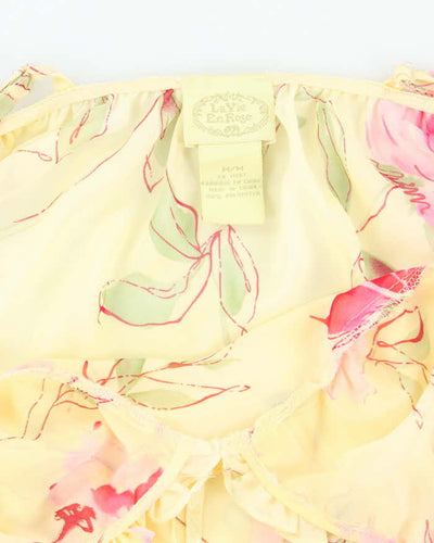 Vintage 90s La Vie En Rose Mesh Floral Cami - M