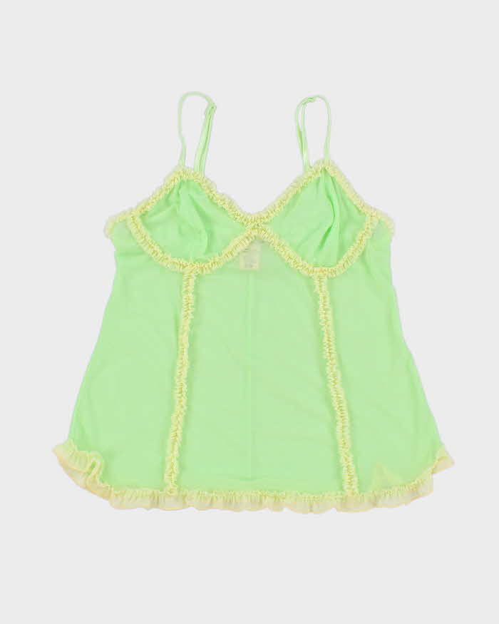 Vintage Y2k 00s La Vie En Rose Mesh Cami - M