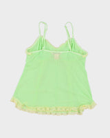 Vintage Y2k 00s La Vie En Rose Mesh Cami - M