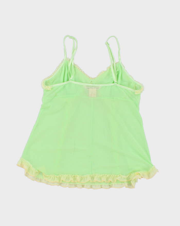 Vintage Y2k 00s La Vie En Rose Mesh Cami - M