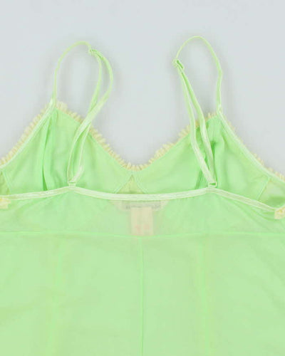 Vintage Y2k 00s La Vie En Rose Mesh Cami - M