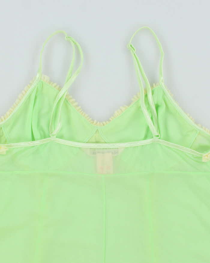 Vintage Y2k 00s La Vie En Rose Mesh Cami - M