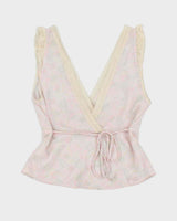Vintage 00s Le Fou Floral Silk Top - M