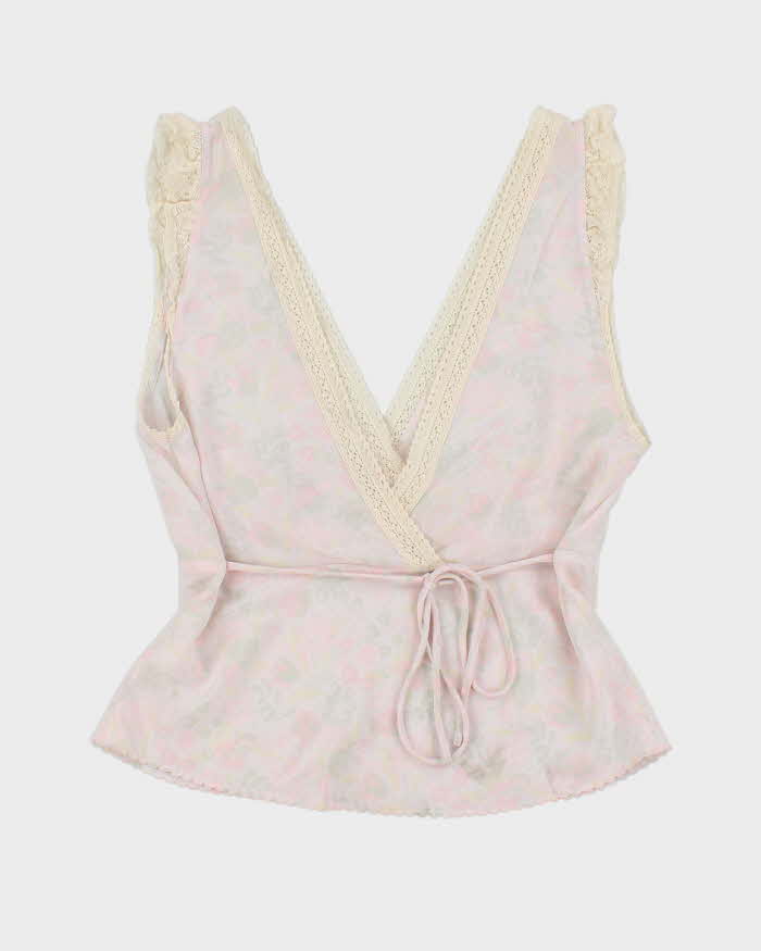 Vintage 00s Le Fou Floral Silk Top - M