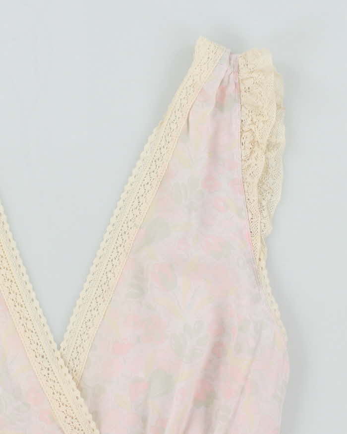 Vintage 00s Le Fou Floral Silk Top - M