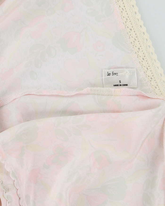 Vintage 00s Le Fou Floral Silk Top - M