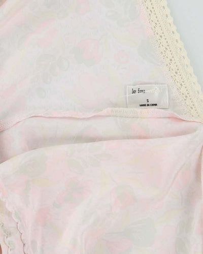Vintage 00s Le Fou Floral Silk Top - M