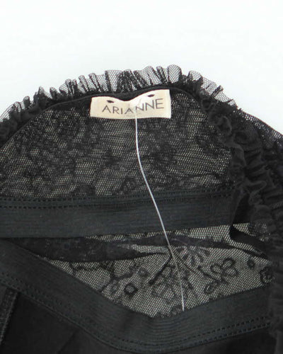 Vintage Y2k 00s Arianne Mesh & Velvet Cami - S