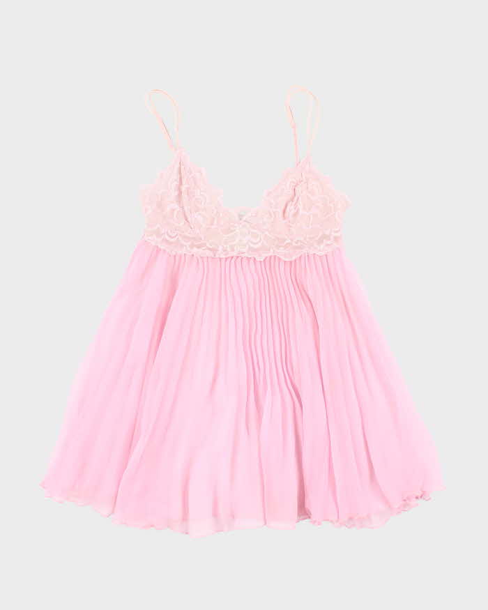 Vintage Y2k 00s La Senza Pleated Mesh Top - S