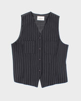 Vintage 90s Jessica Pinstripe Waistcoat - L