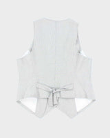 Vintage Y2k 00s Smartset Pinstripe Waistcoat - L