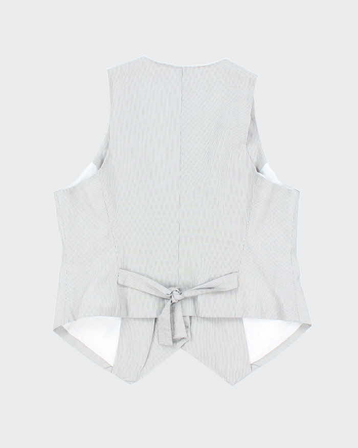 Vintage Y2k 00s Smartset Pinstripe Waistcoat - L