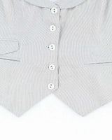 Vintage Y2k 00s Smartset Pinstripe Waistcoat - L