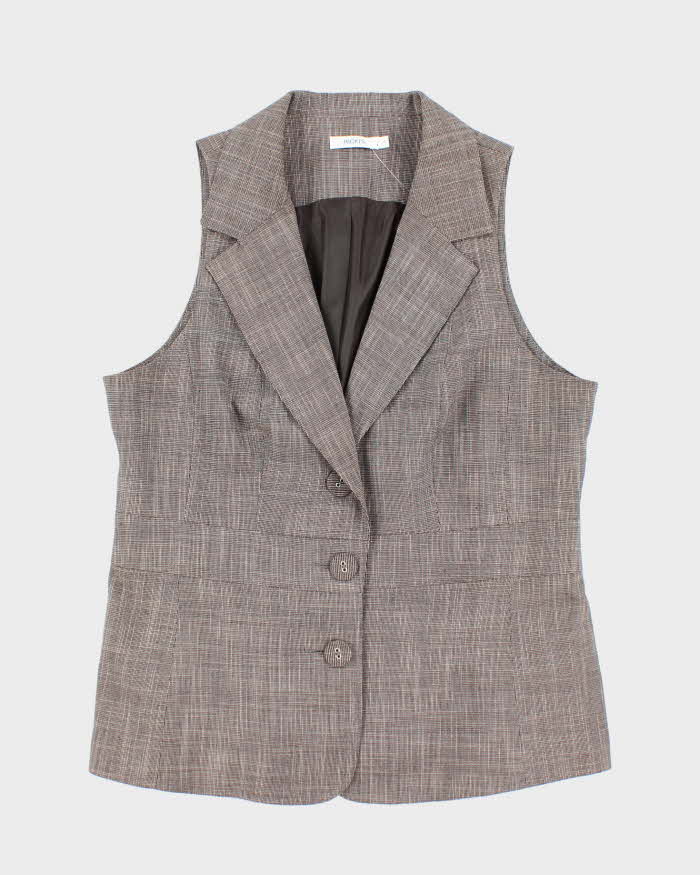 Vintage Y2k 00s Ricki's Checked Waistcoat - L