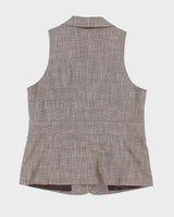 Vintage Y2k 00s Ricki's Checked Waistcoat - L