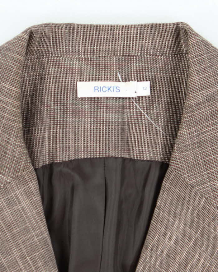 Vintage Y2k 00s Ricki's Checked Waistcoat - L