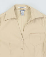 Vintage Y2k 00s Cotton Express Buckle Detail Blouse - S