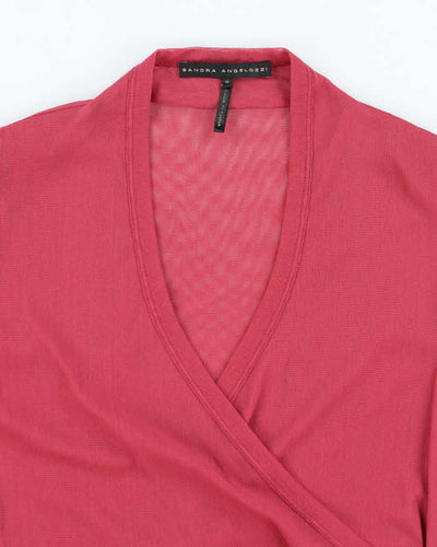 Vintage Y2k 00s Sandra Angelozzi Double Mesh Top - S