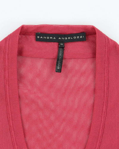 Vintage Y2k 00s Sandra Angelozzi Double Mesh Top - S
